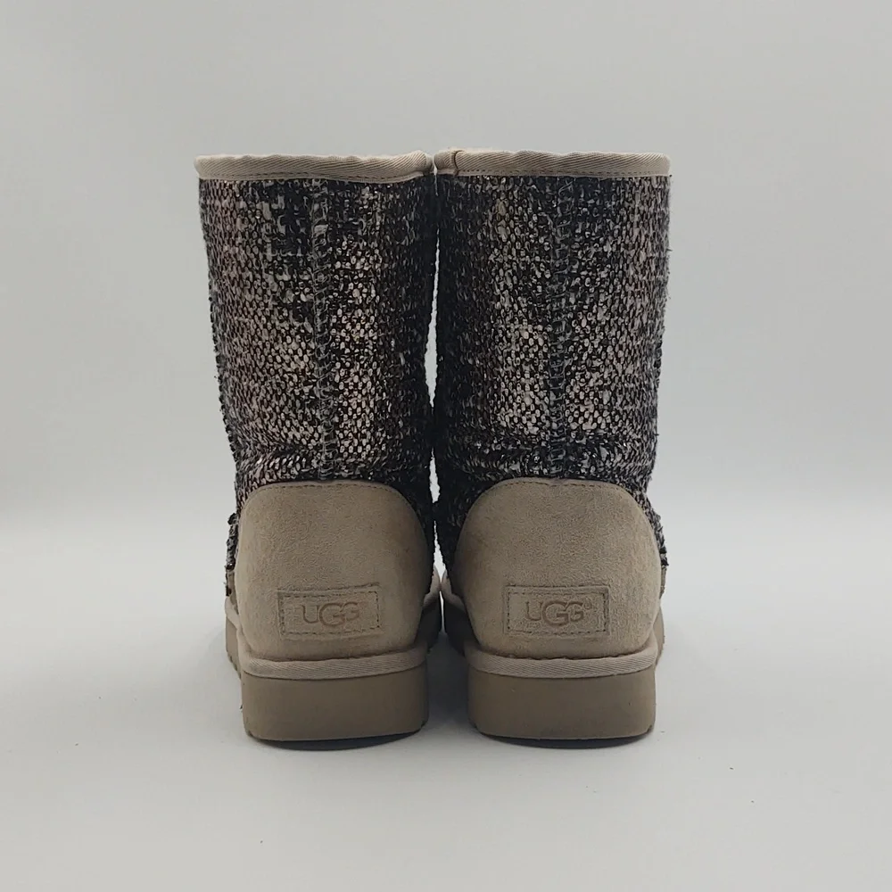UGG Short Frill Bronze Boots Gorpcore Après Ski Cozy Winter 9